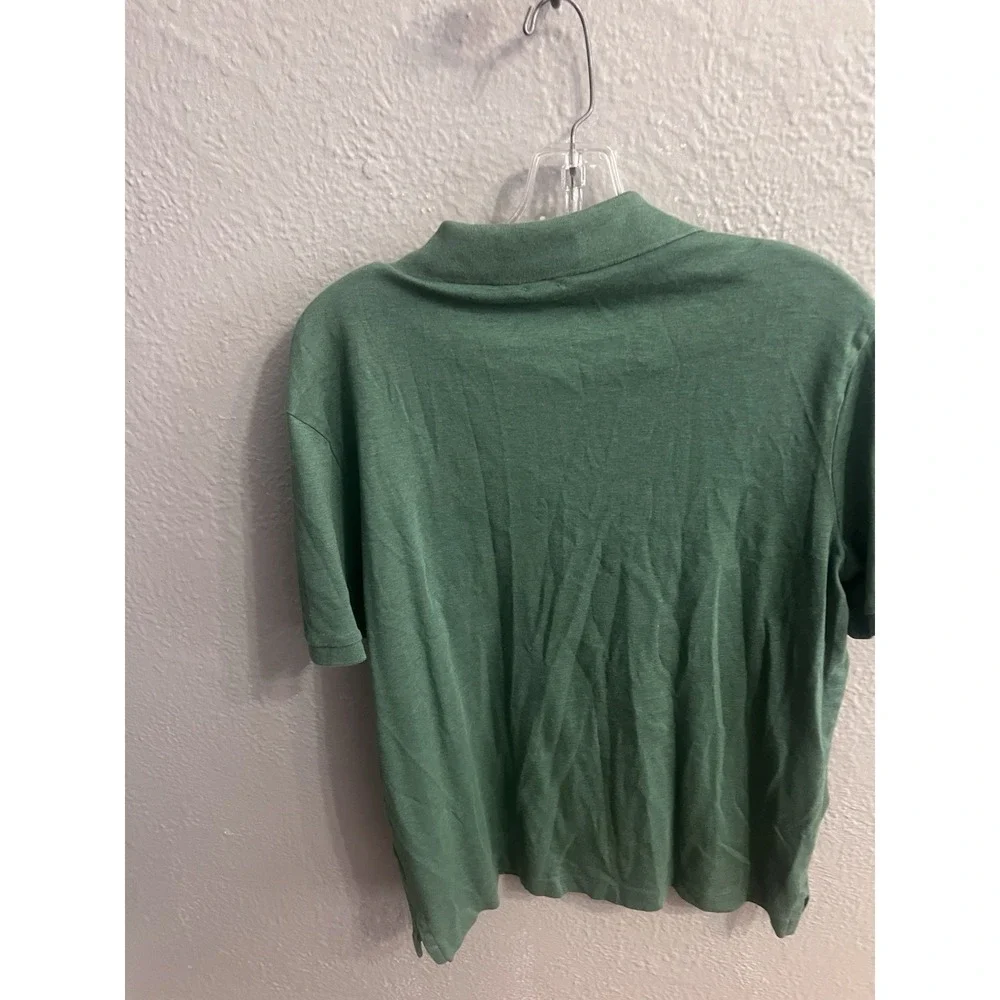 Polo Ralph Lauren Shirt Mens Green Size Medium Classic Fit Short Sleeve